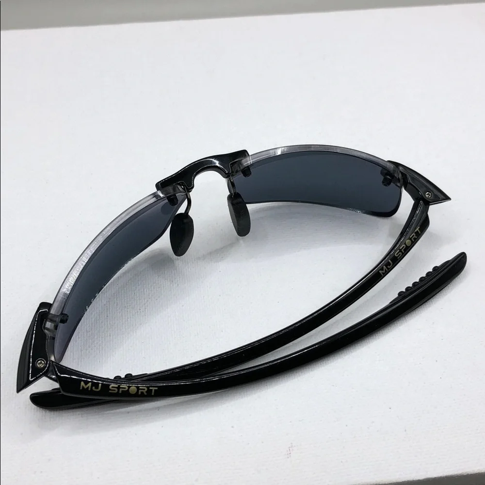 Maui Jim RX Sunglasses FRAME Black Wrap Kanaha MJ 409-02 Japan 61-15-130